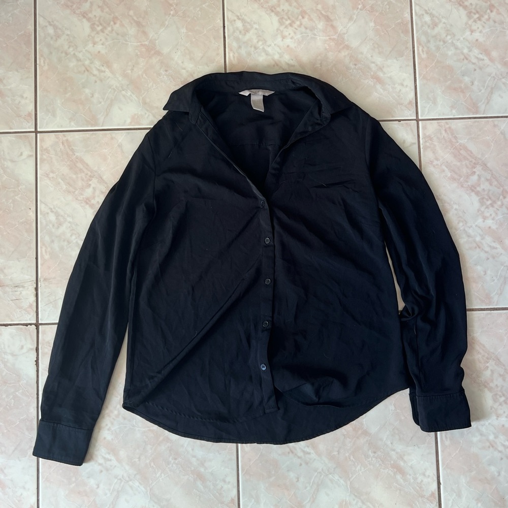 Black H&M business blouse